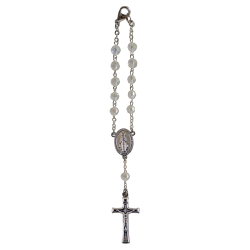 Car Rosary with Birthstone - Crystal