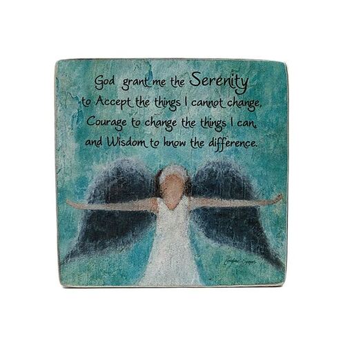 Painted Standing Plaque - Serenity