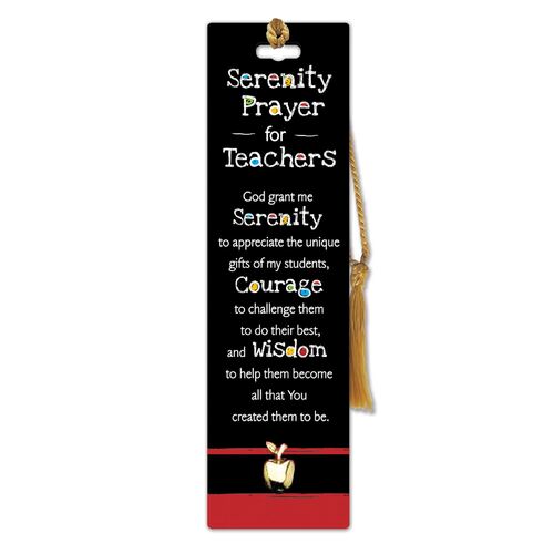 Teacher Serenity Bookmark Laminated 