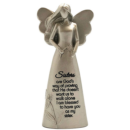 Angel Figurine Metal (125mm) - Sisters...
