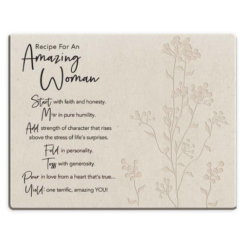 Cutting Board Glass Mini - Amazing Woman