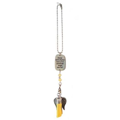 Angel Car Charms w/Tassel - Never Drive....