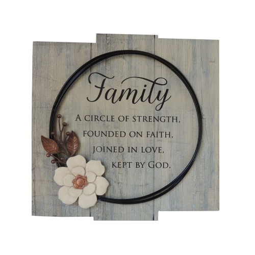 Family Circle of Strength Wall Plaque