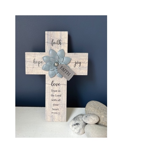 Faith Wooden Wall Cross