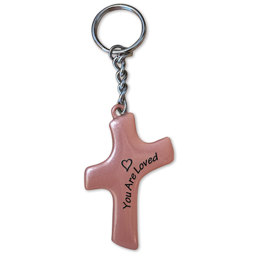 Keyring Cross Shape - You Are Loved