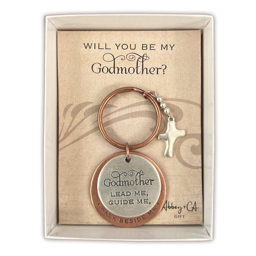 Keyring w/Cross - Godmother