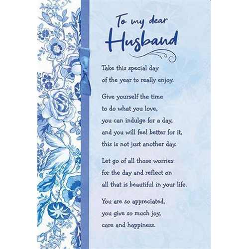 Card - Birthday Dear Husband