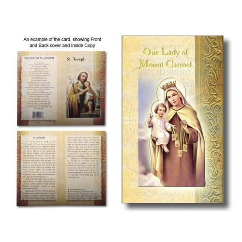 Biography Mini - Our Lady of Mt Carmel