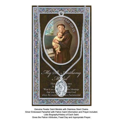 Biography Leaflet with Pendant - St Anthony