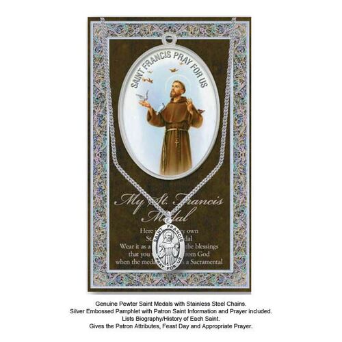 Biography Leaflet with Pendant - St Francis