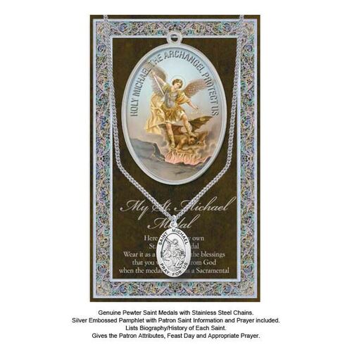 Biography Leaflet with Pendant - St Michael