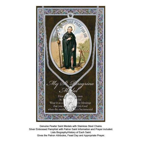 Biography Leaflet with Pendant - St Peregrine