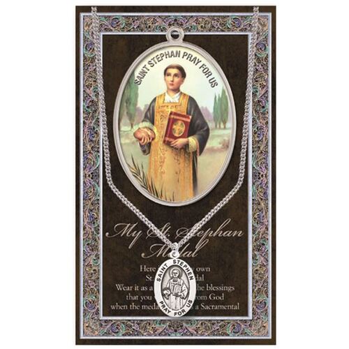 Biography Leaflet with Pendant - St Stephen