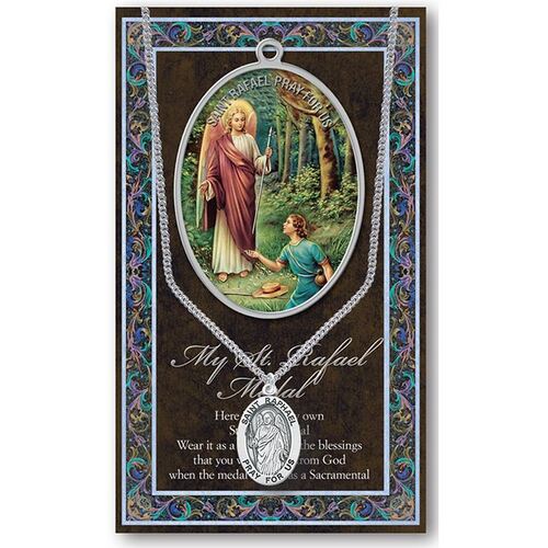 Biography Leaflet with Pendant - St Raphael