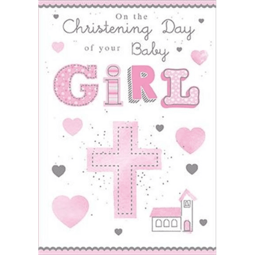Card - Christening Girl