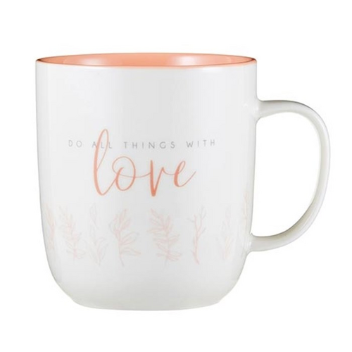 Ceramic Mug: Heart & Soul, Do All Things With Love  (398ml)