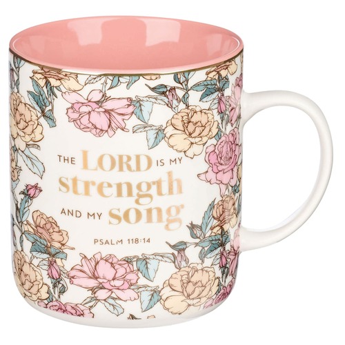 Ceramic Mug : The Lord is My Strength and My Song (414 ML)