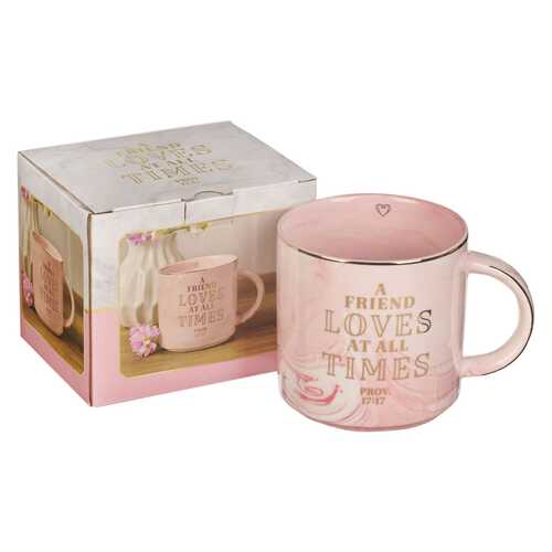 Ceramic Mug: A Friend Loves At All Times, (384 Ml)