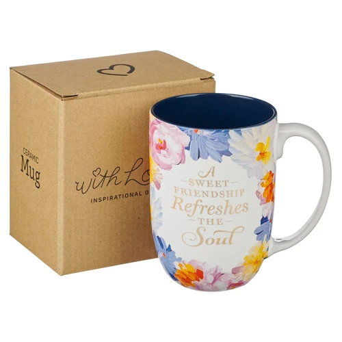 Ceramic Mug Sweet Friendship Watercolour (444ml)