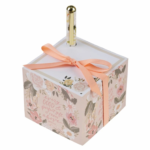 Note Block with Pen: Every Good & Perfect Gift James 1:17
