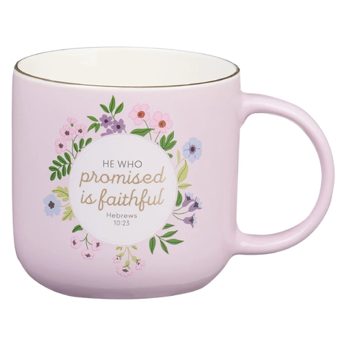 Ceramic Mug: Faithful Promise Lavender Garden