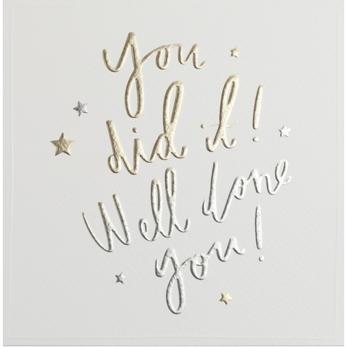 Card - You did it! Well done you!