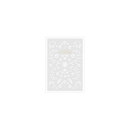 Card - With Sympathy Flowers