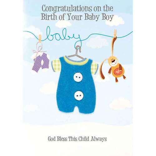 Card Baby - Hand Crafted Boy