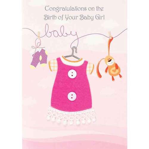 Card Baby - Hand Crafted Girl