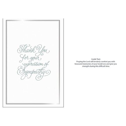 Card  Sympathy Thankyou