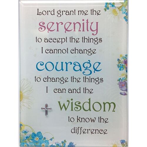 Glass Plaque - Serenity