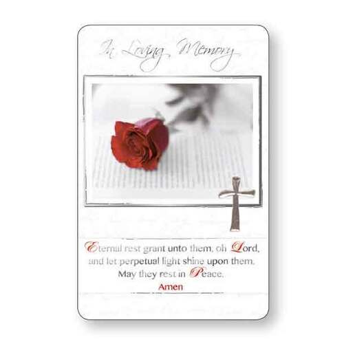 Laminated Prayer Card - In Loving Memory