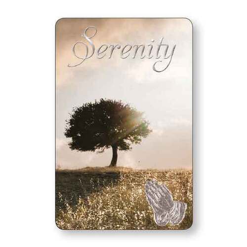 Laminated Prayer Card - Serenity Tree
