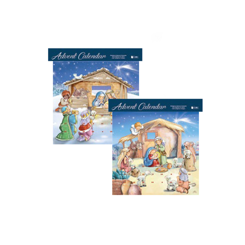 Advent Calendar With Glitter - Sold Individually