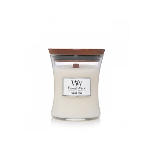 WoodWick Candle Medium - White Teak