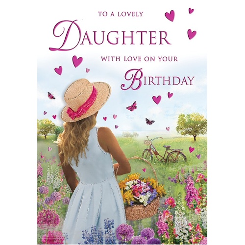 Card - Birthday Daughter in Fields