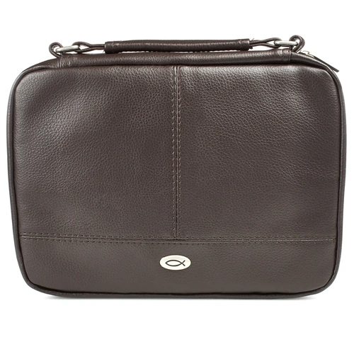 Bible Cover Small Two-Fold Luxleather Organizer Brown