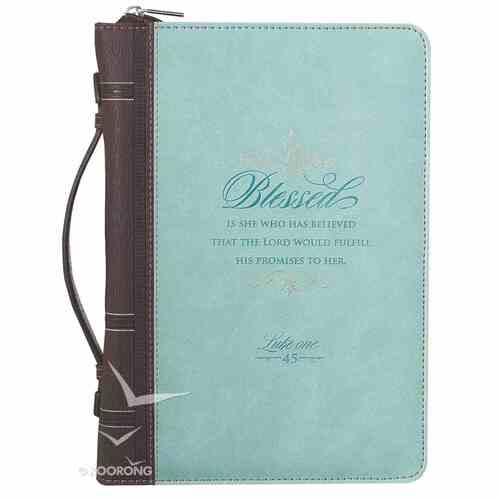 Bible Cover - Blessed (debossed Lux Leather )