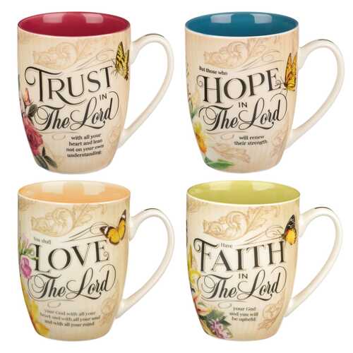 Ceramic Mug Set: Hope & Trust Collection
