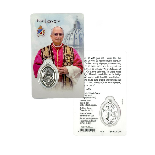 Lam Card & Medal - Pope Leo XIV