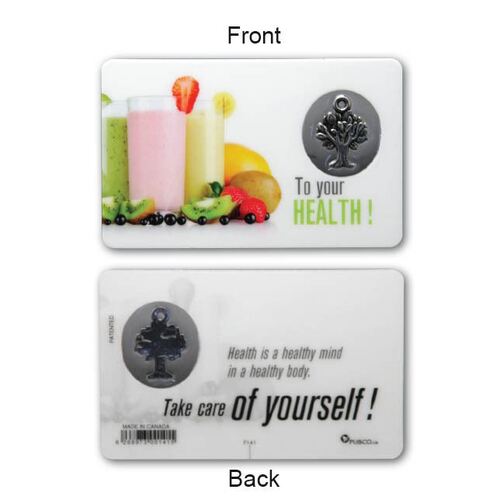 Lam Card & Medal - To Your Health