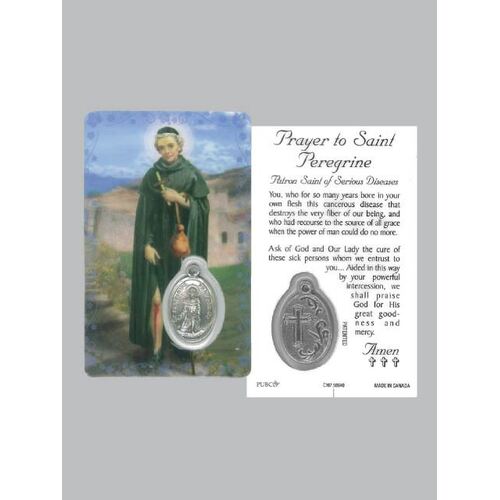 Lam Card & Medal - St Peregrine