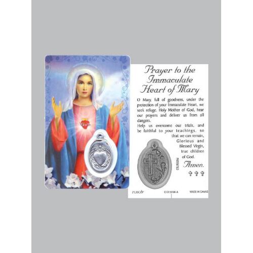 Lam Card & Medal - Sacred Heart Mary