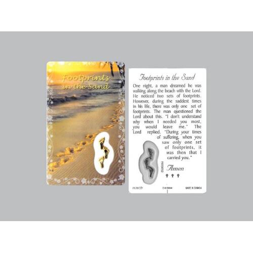 Lam. Card & Medal - Footprints