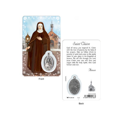Lam Card & Medal - St Clare