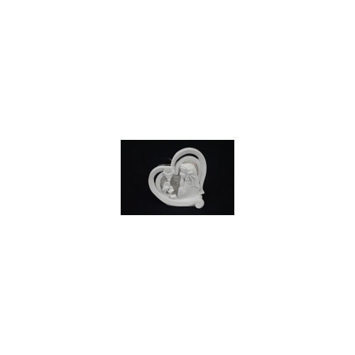 Holy Communion Girl Resin Heartshape Plaque