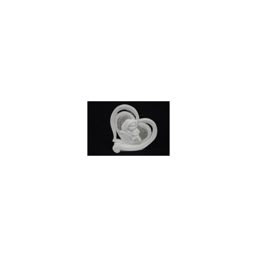 Mother & Child Resin Heartshape Plaque