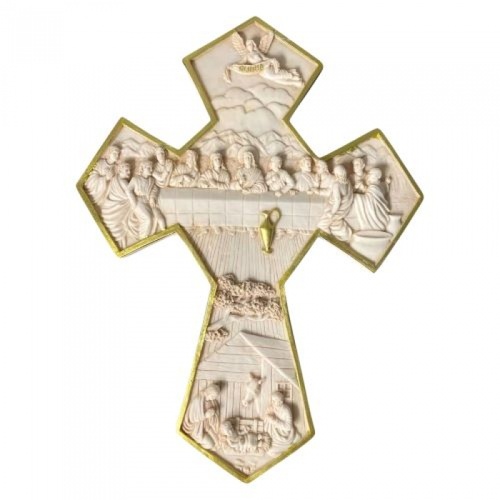 Last Supper Resin Cross