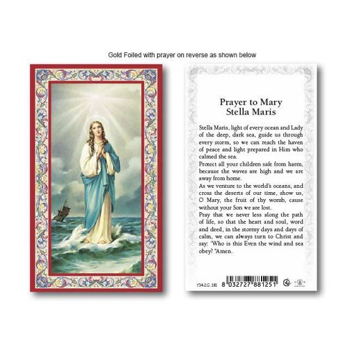 Holy Card 734  - Mary Stella Maris