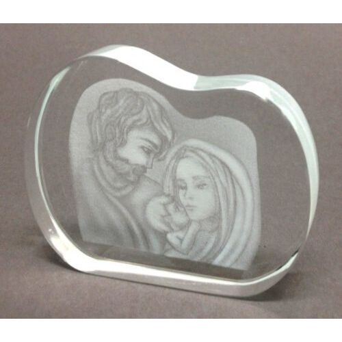 Plaque Glass - Holy Family